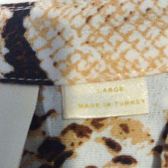 Anthropology Maeve Size Large Easy Wear Easy Care Reptile Print Dress - Picture 3 of 6